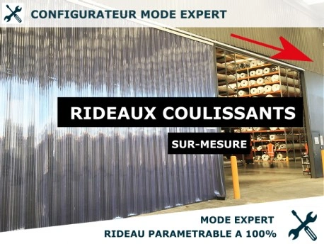 RIDEAU LANIERES PVC COULISSANT  RIDEAU  COULISSANT A LANIERES PVC - EXPERT