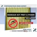 KIT RIDEAU A LANIERES PVC SOUPLES ANTI-INSECTES