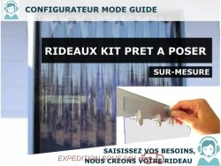 KIT RIDEAU PVC KIT RIDEAU A LANIERE PVC SOUPLES