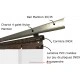 RIDEAU LANIERES PVC COULISSANT  RIDEAU COULISSANT A LAMELLES PVC TRANSLUCIDES (EFFET CALQUE)