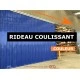 RIDEAU LANIERES PVC COULISSANT  RIDEAU COULISSANT A LAMELLES PVC COULEUR